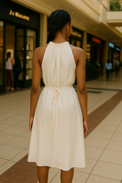 Noir Grace Halter Dress