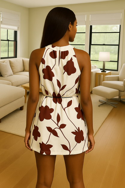 Floral Statement Mini Dress