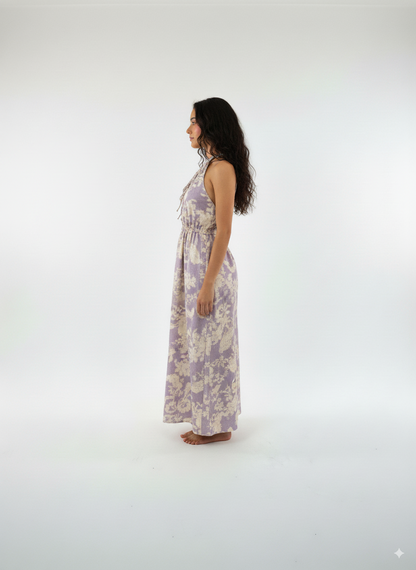 Floral Halter Maxi Dress