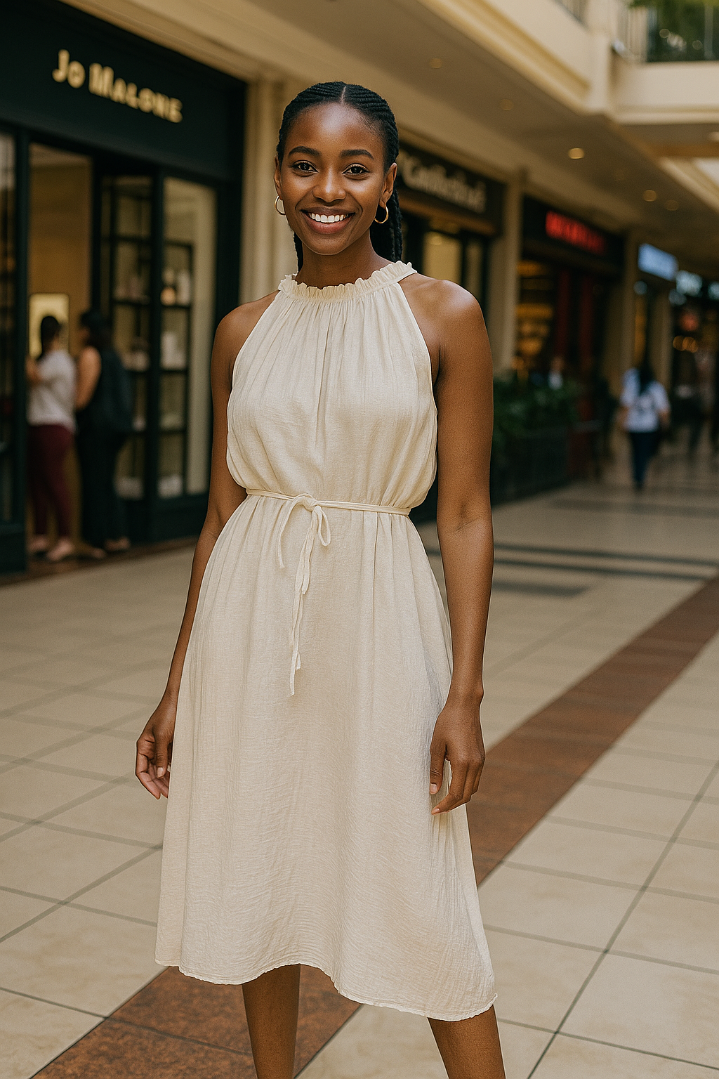 Noir Grace Halter Dress