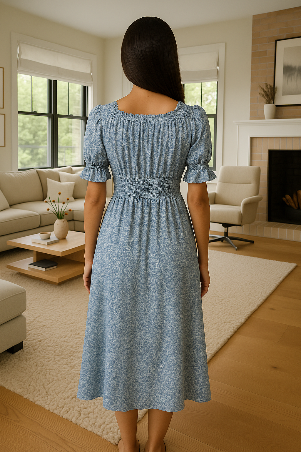 Floral Smocked Dress