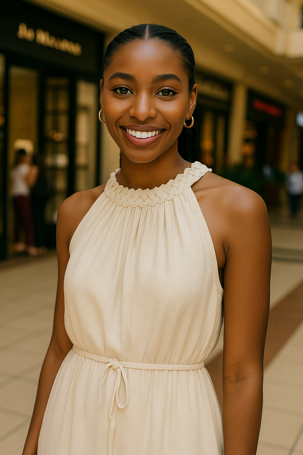 Noir Grace Halter Dress